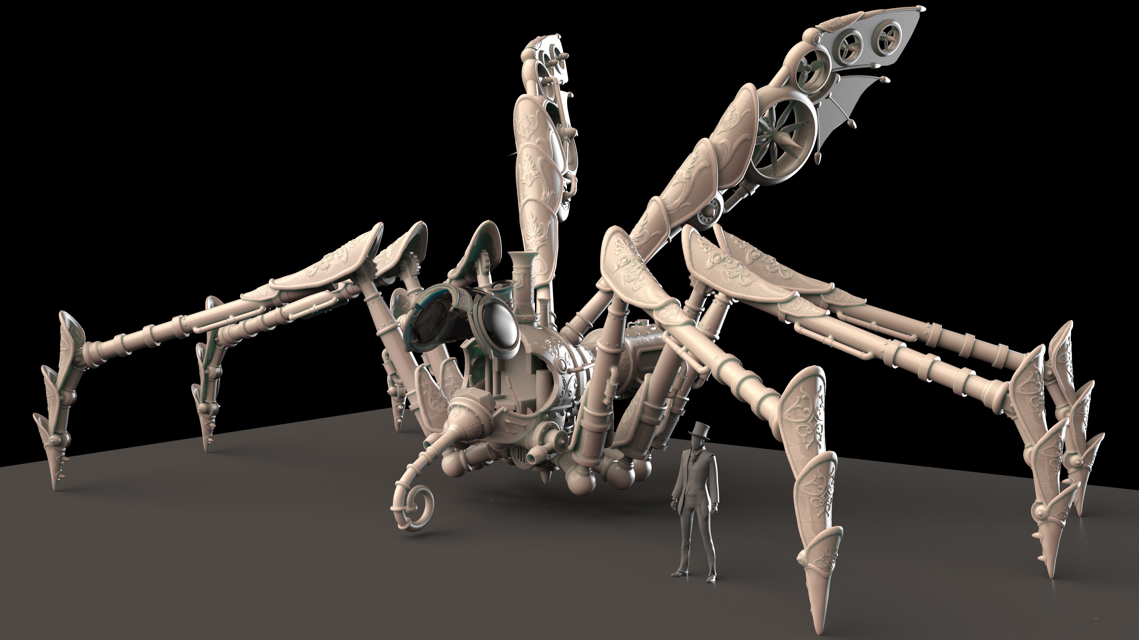 Mosquito Mark 1 - Ground position 3d concept