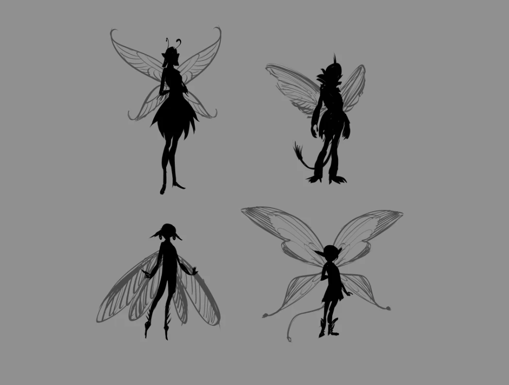 Some thumbnail iterations before finalising the design