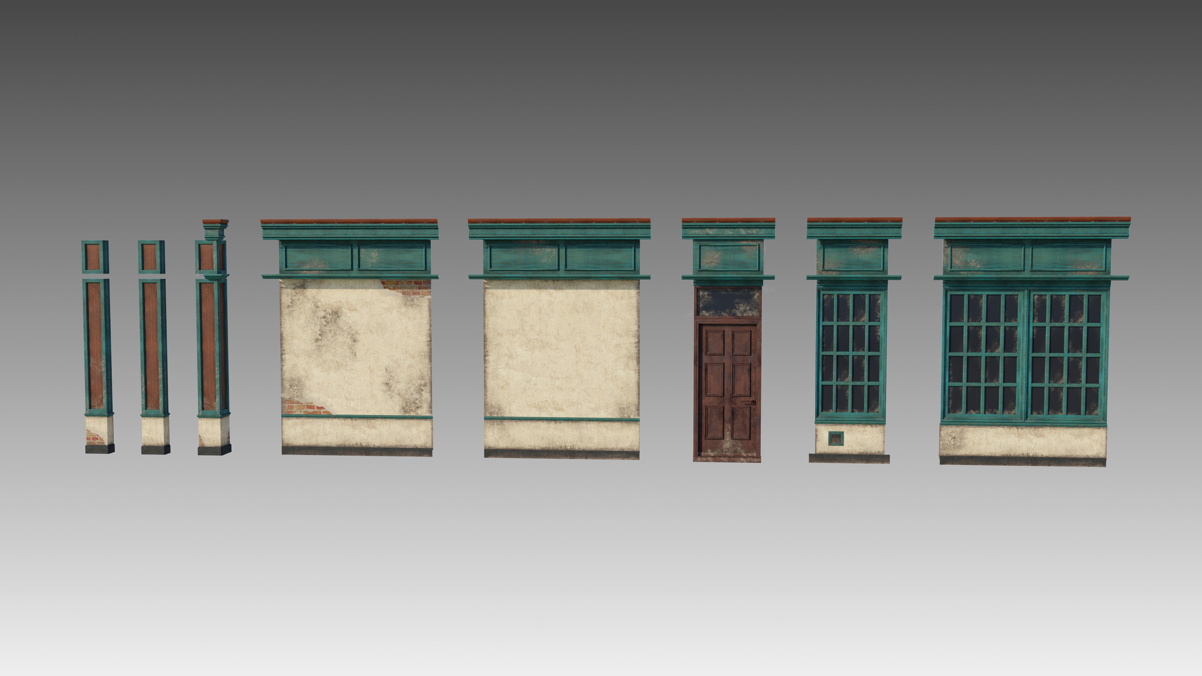 I built a modular kit that can be snapped to a 50cm grid.