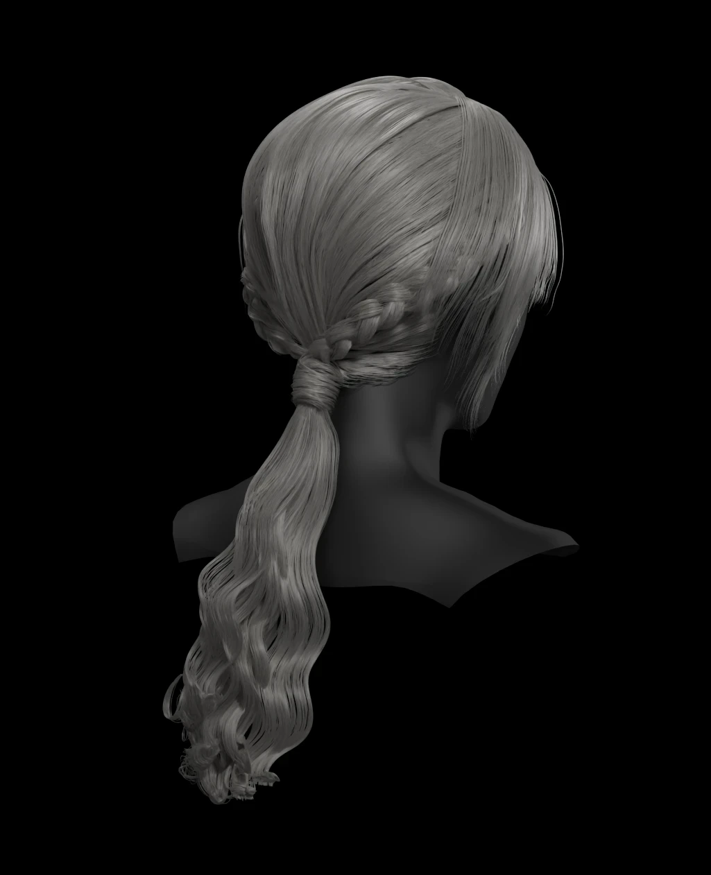 Noble Stylized Hair - Game ready Hair