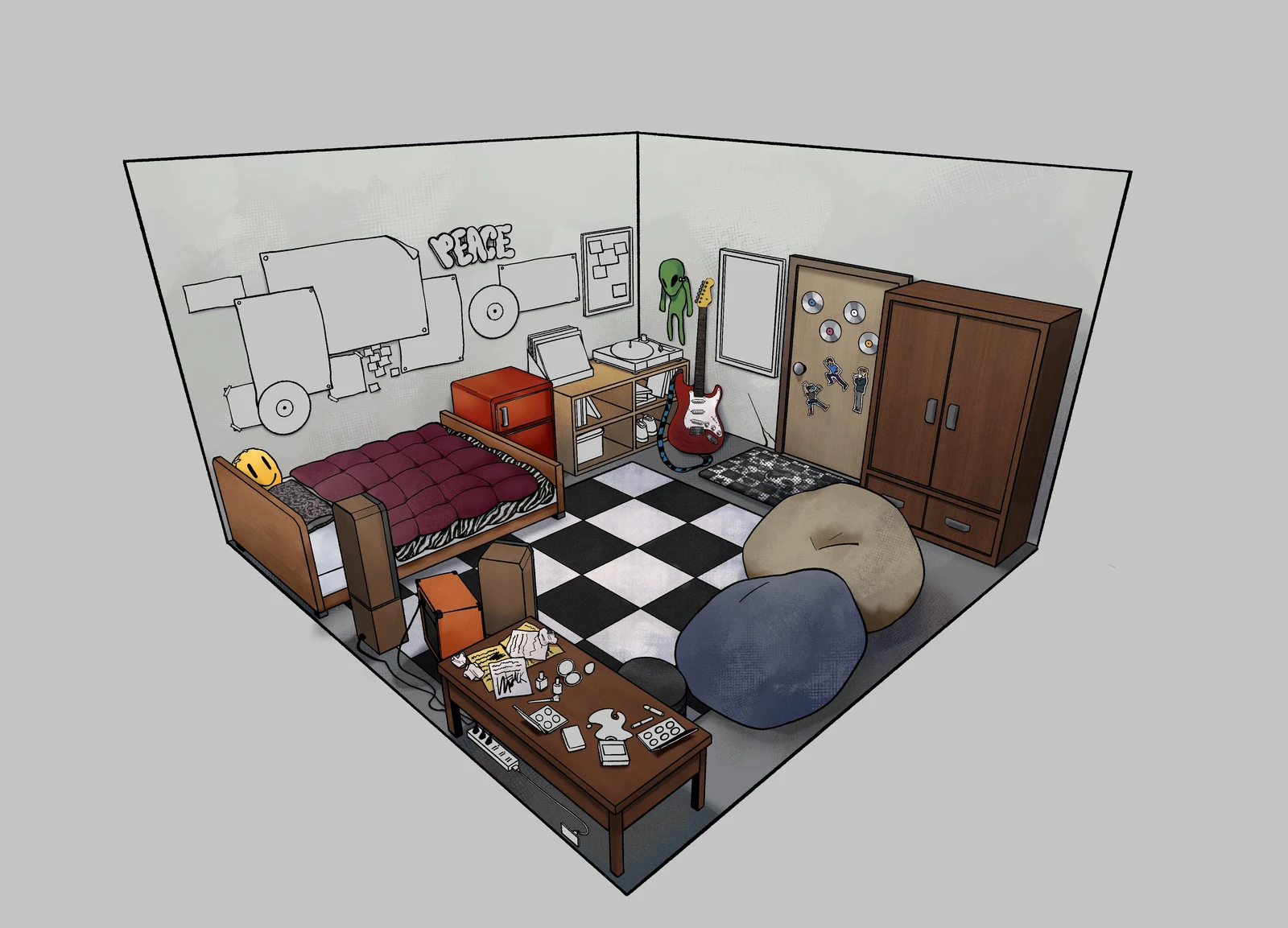 Minjeong Kang's Dorm Room