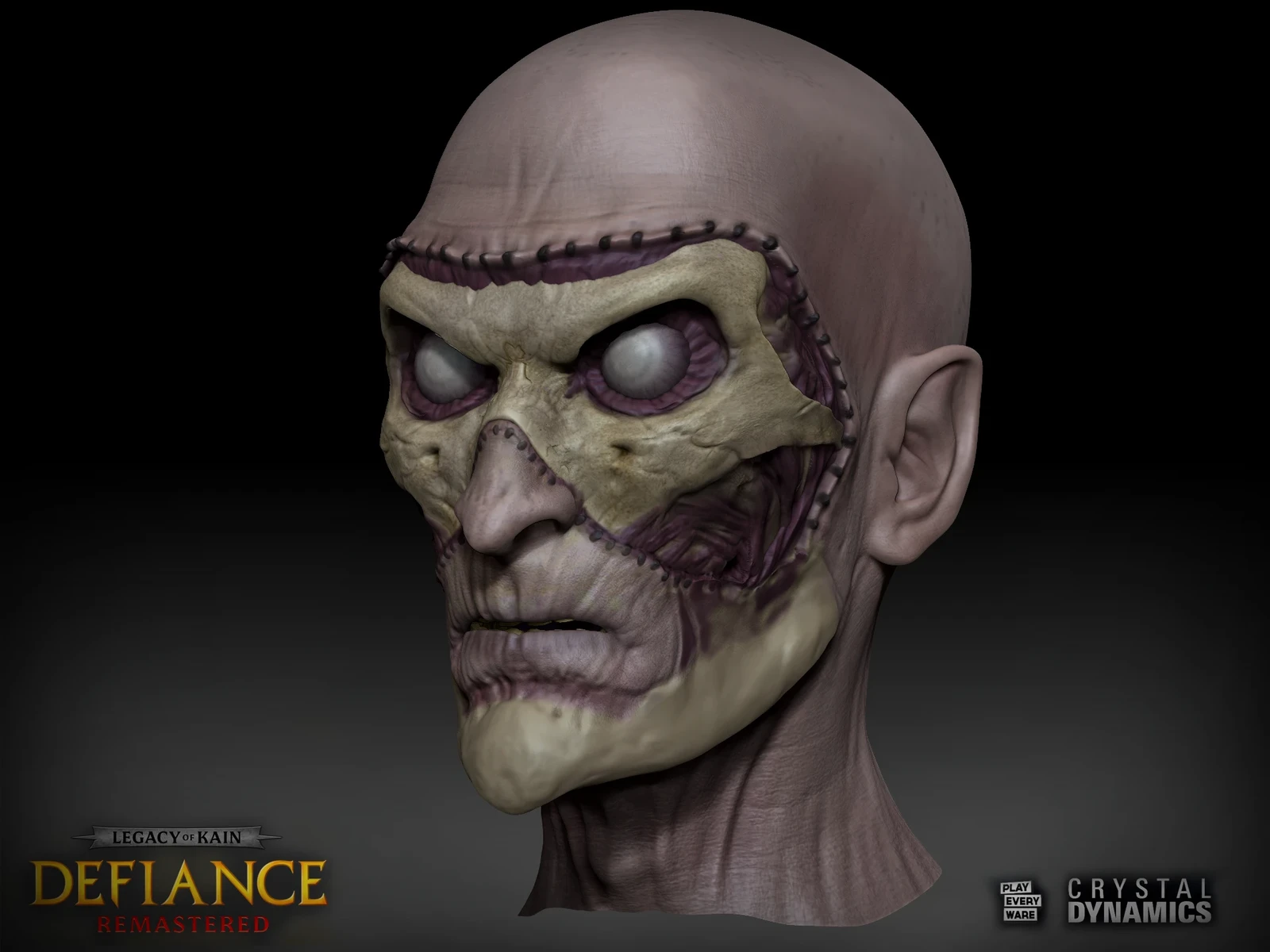 ZBrush polypaint - Death Mask more extreme