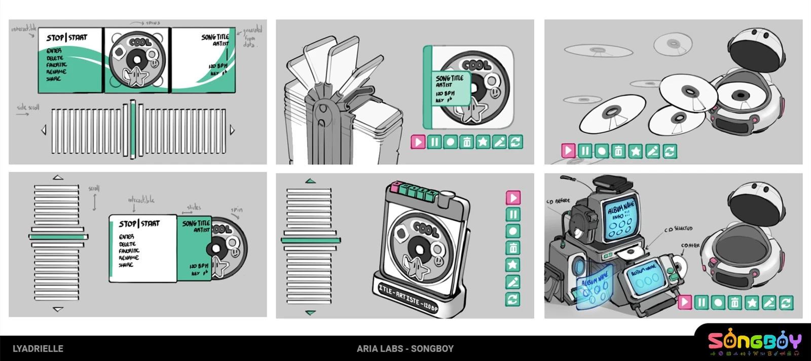 Menu exploration - sketches 01