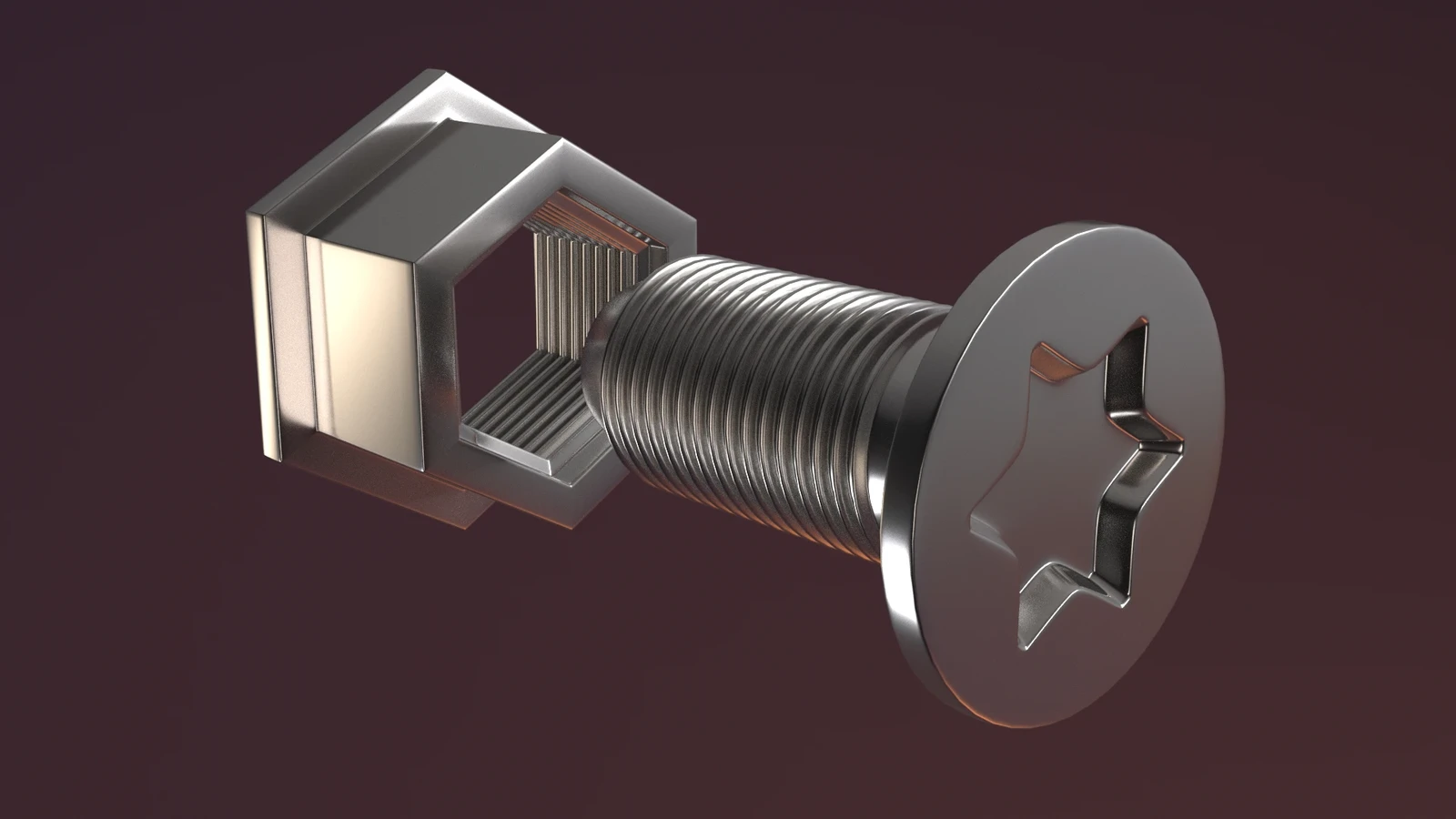 Screw and Bolt render