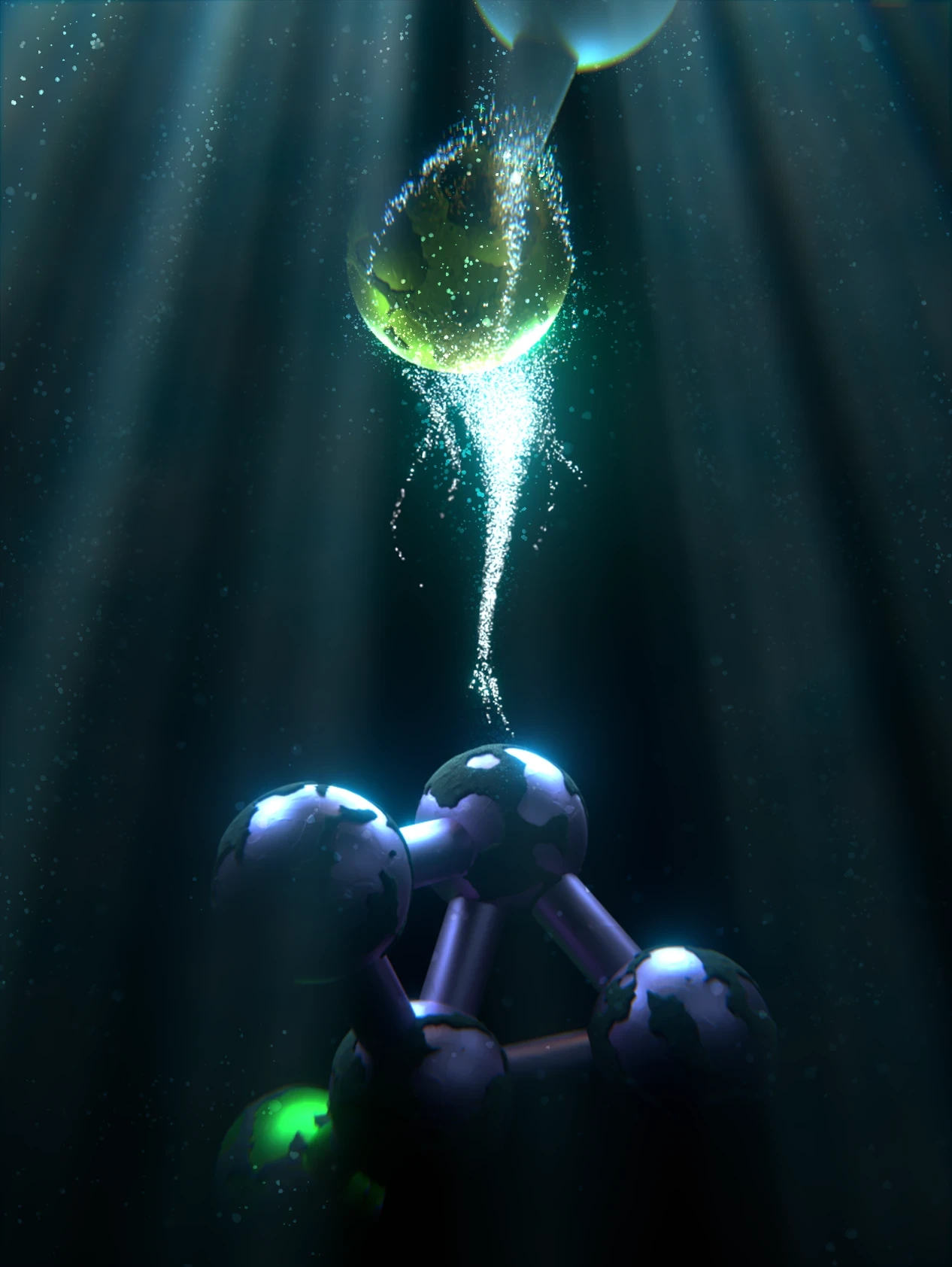 with more particles