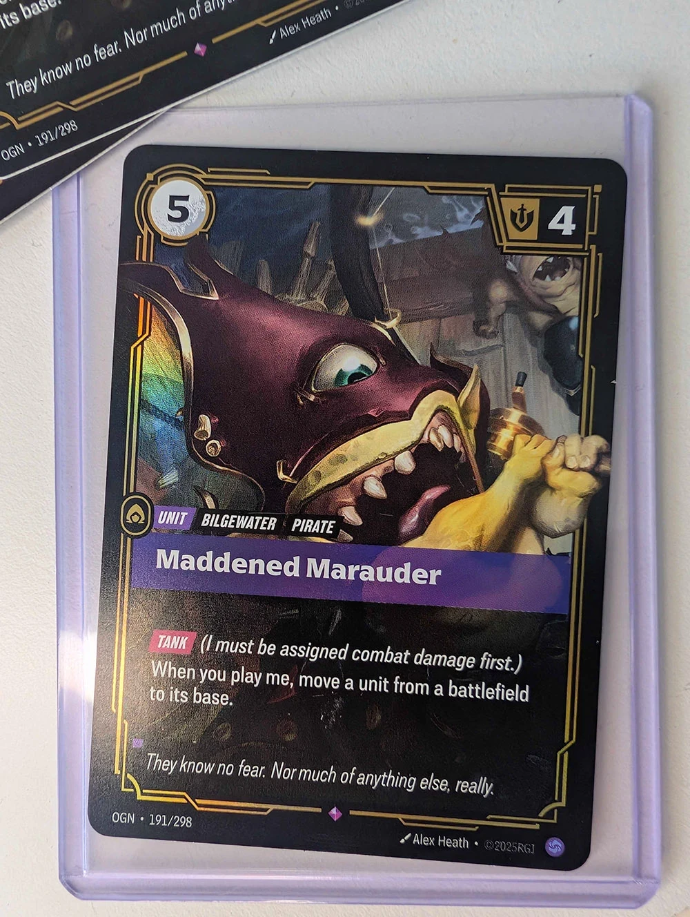 The card IRL