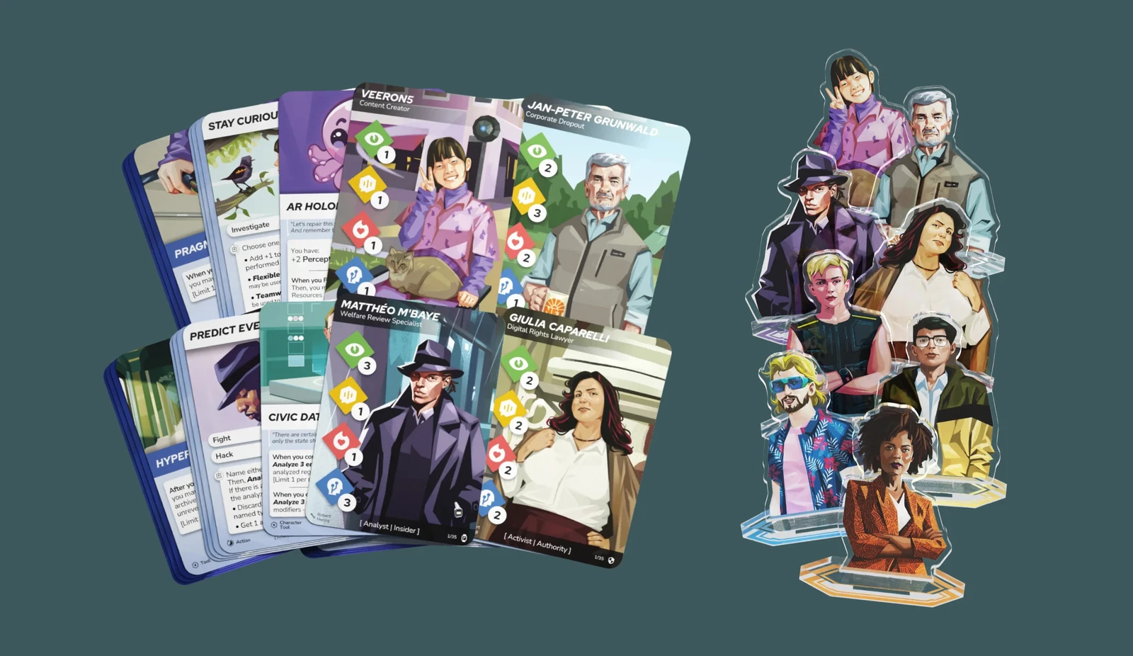 Cards samples and standee samples