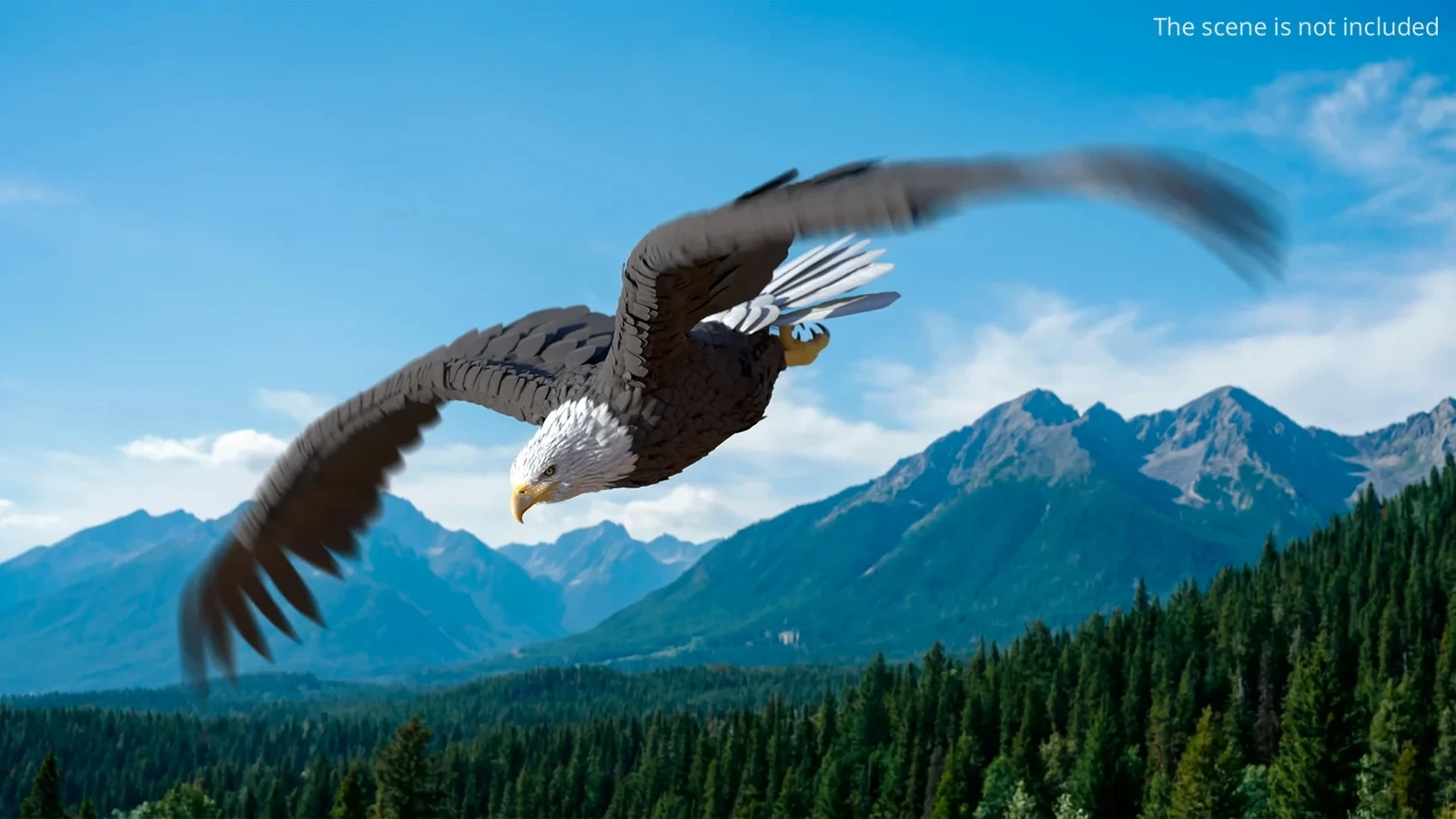 Eagle Rigged For Blender Animated Set - 3D Model