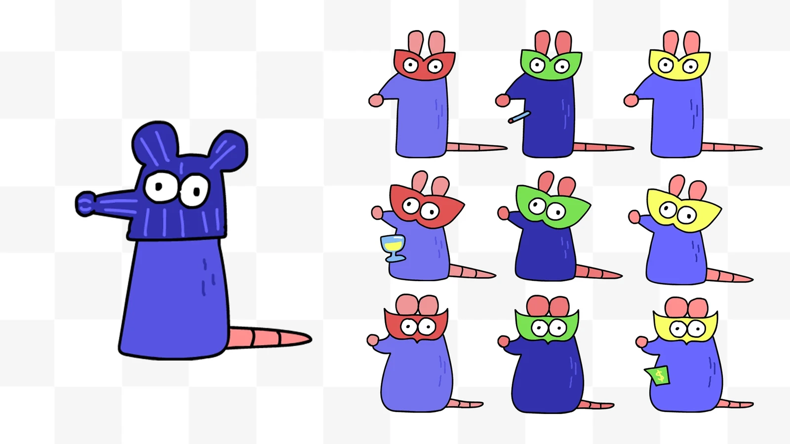 Main character and npcs.