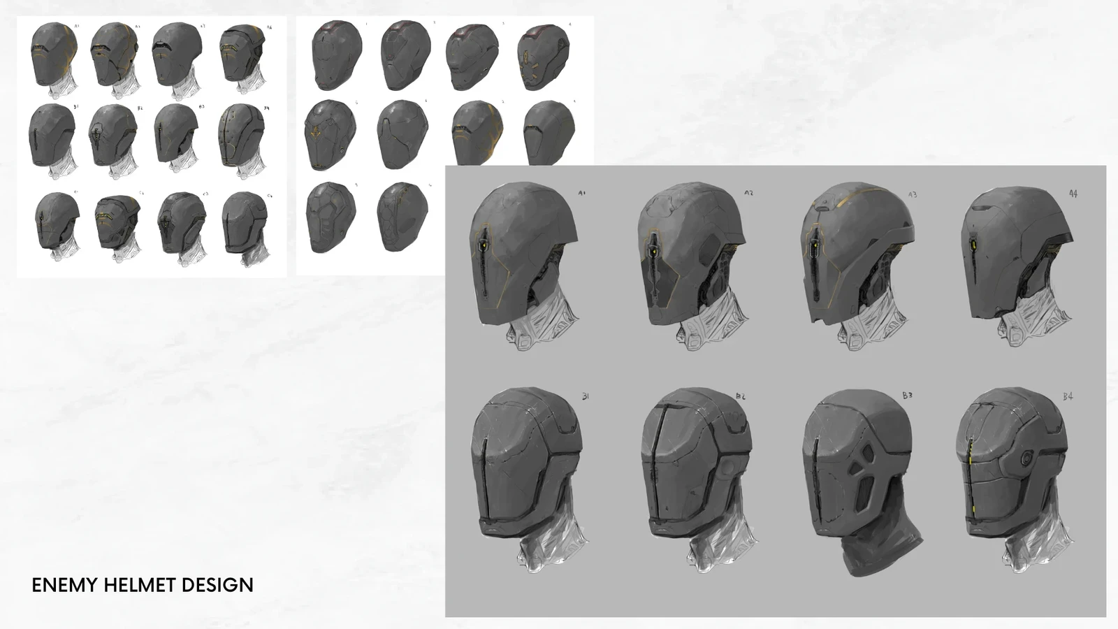 Initial exploration for the enemies.
I would go "bigger" and more varied if I were to start today.