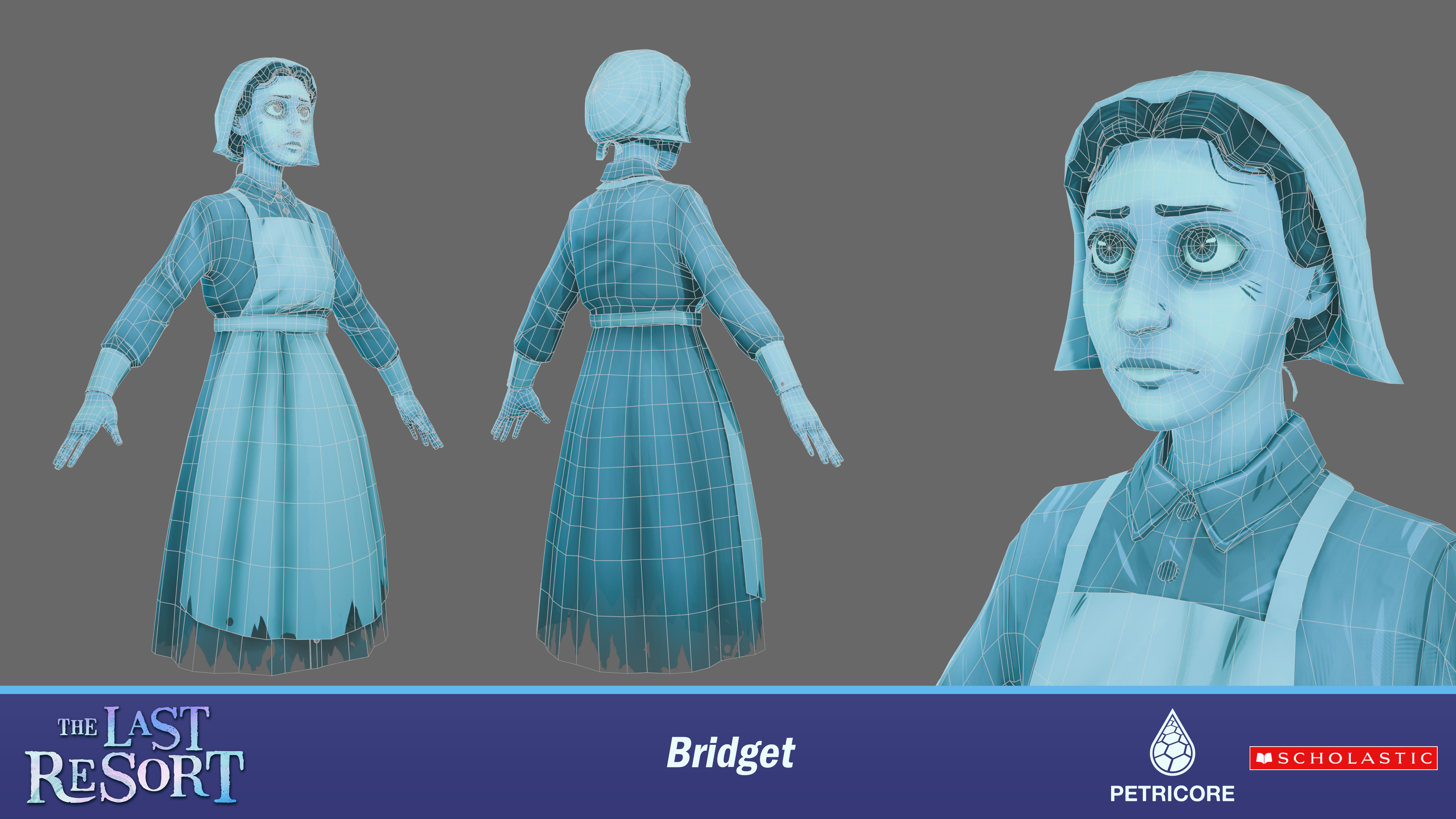 Bridget wireframe - 5.7k verts