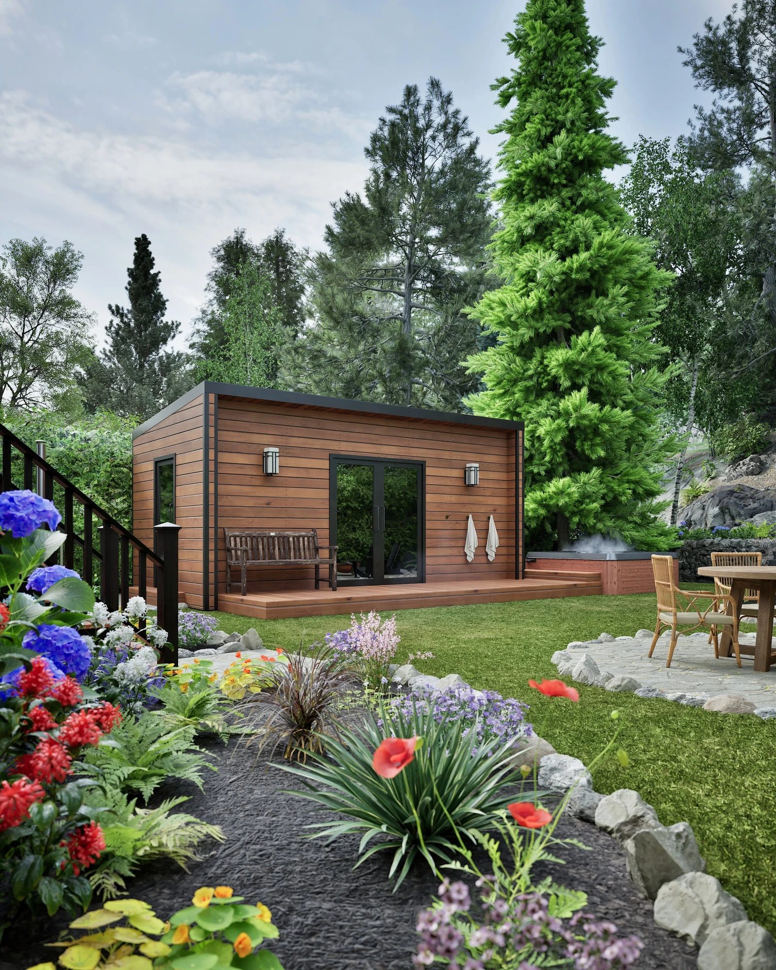 Albany Backyard Landscape