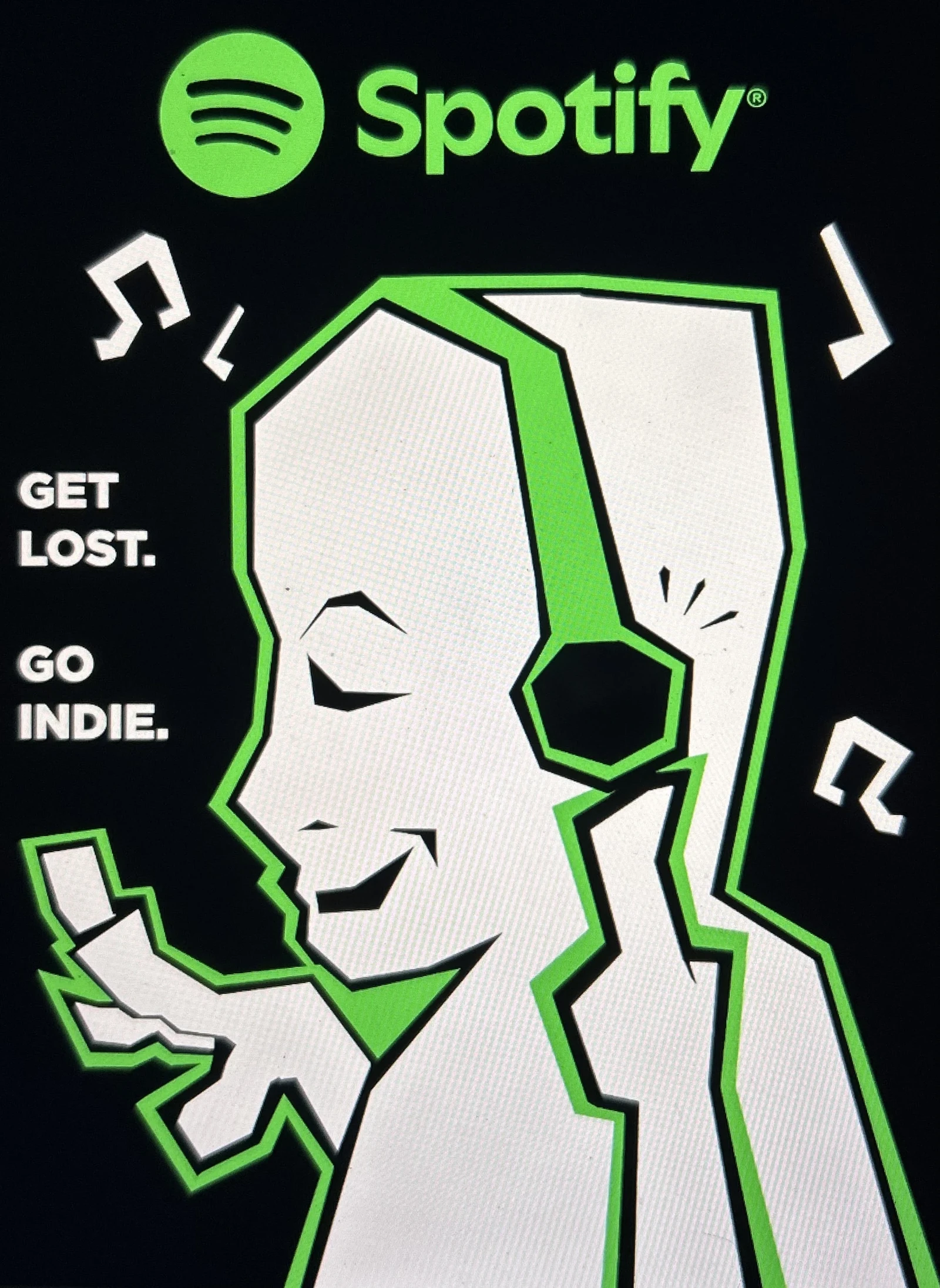 Student Indie Promotional Poster For A Spotify Campaign