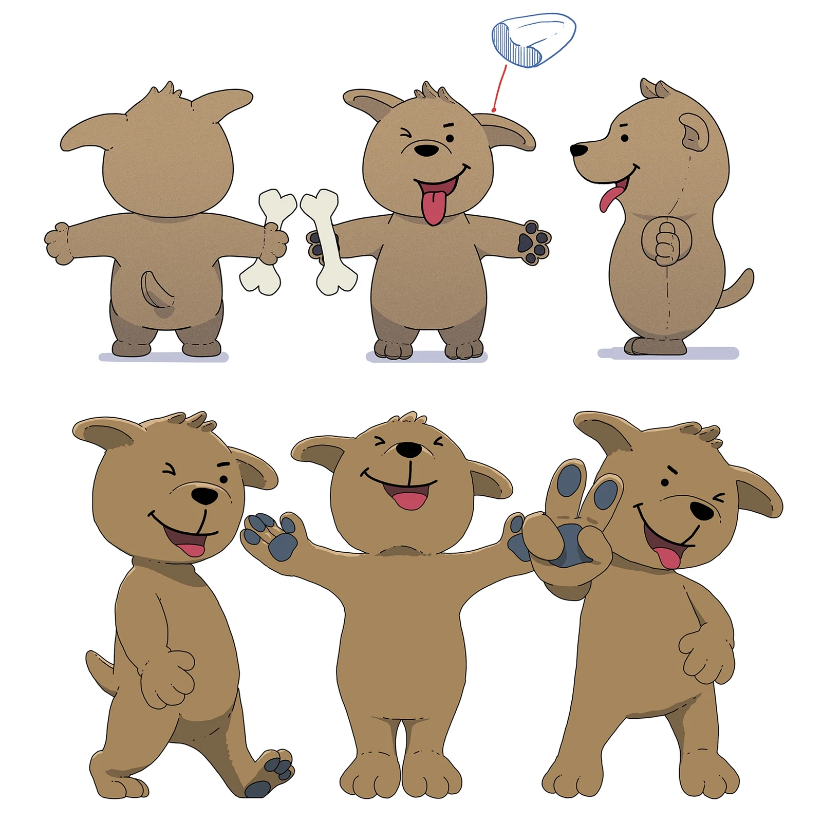 Brand mascot concepting stage