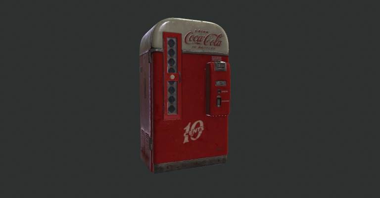 ArtStation - Old Coca Cola Vending Machine