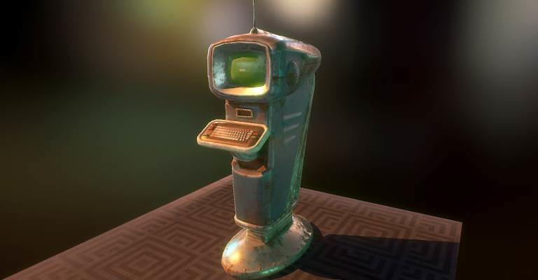 ArtStation - Computer Terminal - Fallout 4