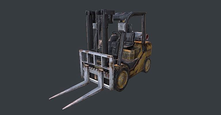 ArtStation - environment modeling / forklift truck