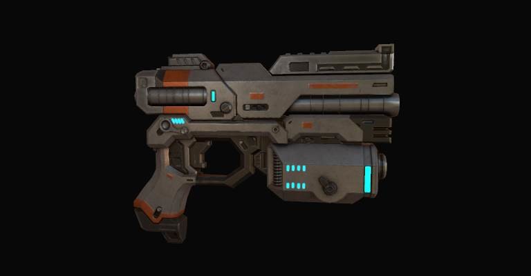 ArtStation - Sci-fi Pistol