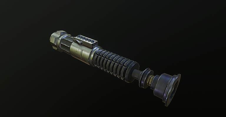 ArtStation - obi wan lightsaber - a new hope