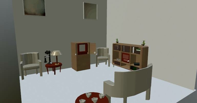 1940s style living room