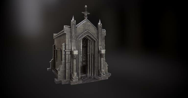 ArtStation - Neo-Gothic Mausoleum