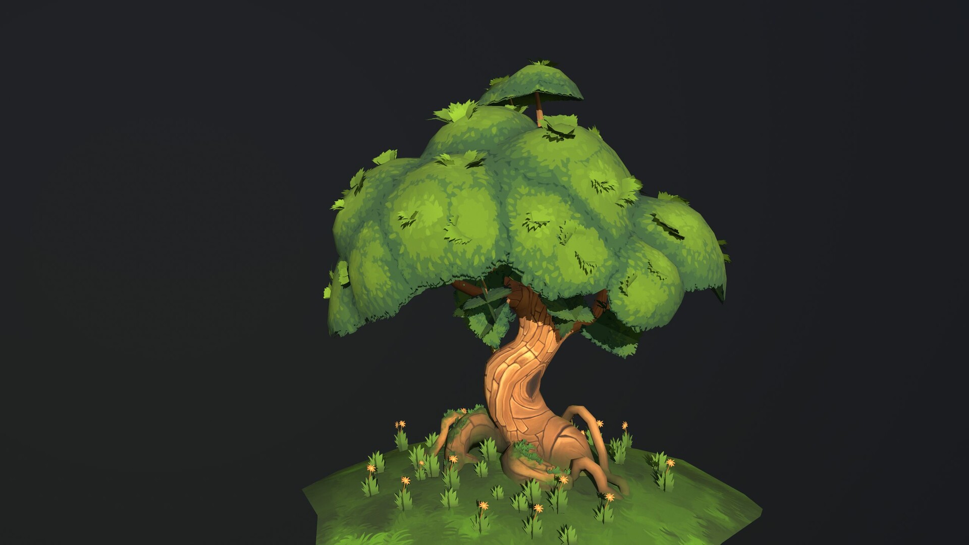 ArtStation - Handpainting Plant