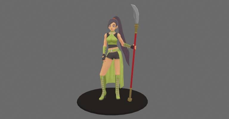 ArtStation - Dragon Quest 11: Jade Low Poly Fan Art