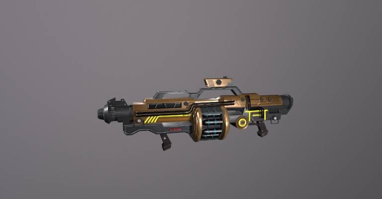 ArtStation - Sci Fi Grenade Launcher