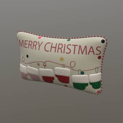 Christmas Mittens Pillow