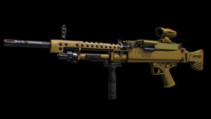 ArtStation - gun HK MG5