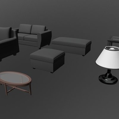 Modern Living Room Asset Pack