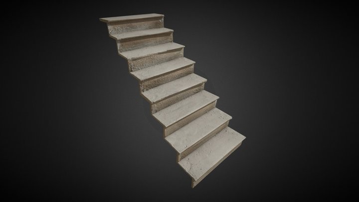 ArtStation - Old Wood Stairs