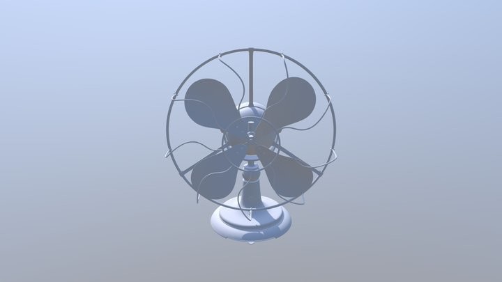 Artstation - Antique Brass Table Fan: Progress