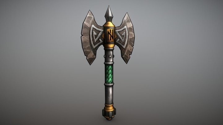 ArtStation - Lowpoly Handpainted Axe