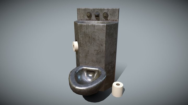 Prison Toilet Sink for Jail Cell Asset Pack