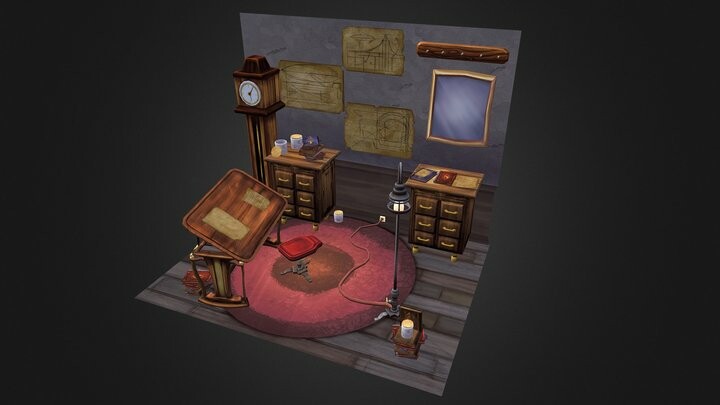 ArtStation - Researcher Room