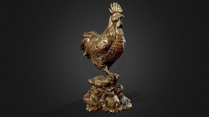 ArtStation Rooster Statue Prop   Jeong Binho C9f6ca267c7d434fa22621c20c06d061 