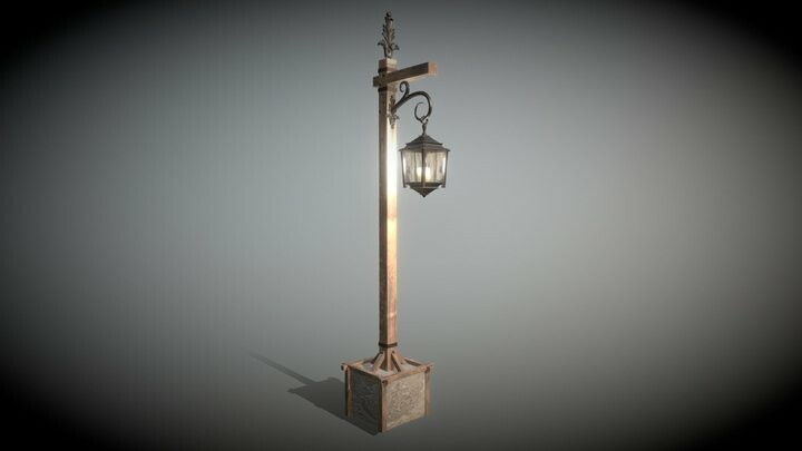 Artstation Medieval Street Light Humphrey Herschel - medieval lamp post roblox