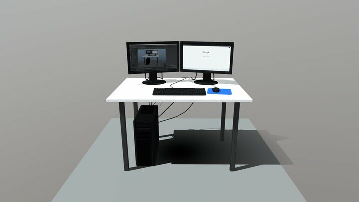 ArtStation - Desktop Computer 3D model