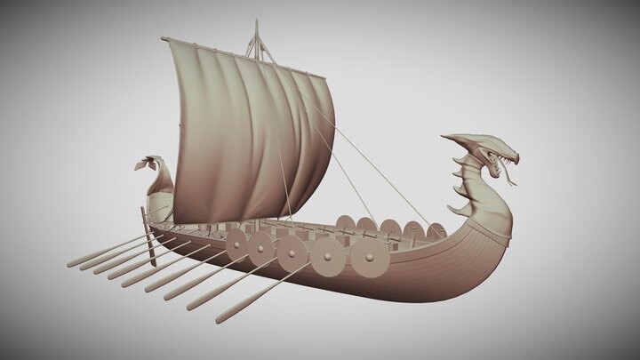 ArtStation - Drakkar - viking ship