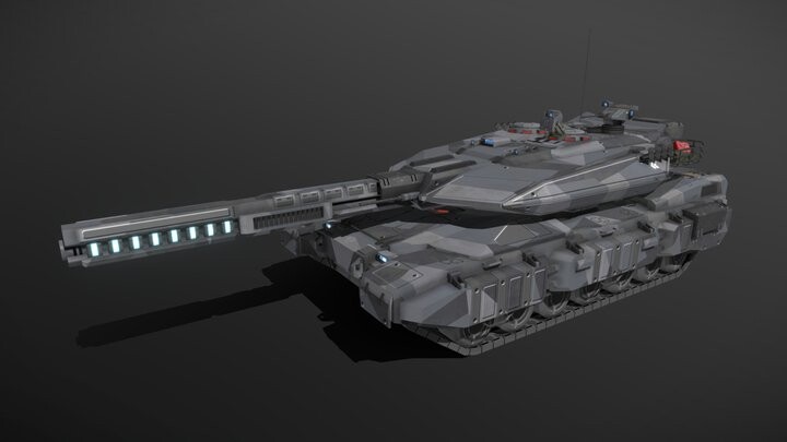 ArtStation - Scifi Leopard 3 MBT