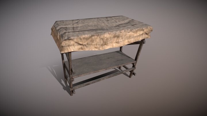 ArtStation - Marketplace table (old model revisited)