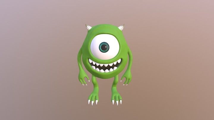 ArtStation - Mike Wazowski from Monsters Inc.