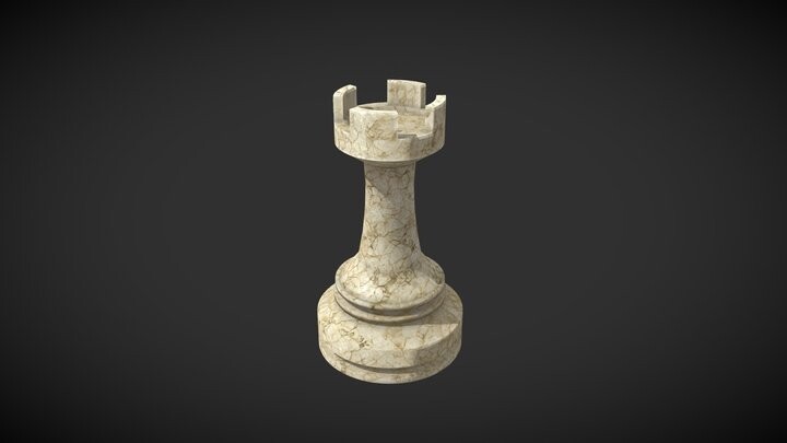 Rook Chess Piece 3D, Incl. checkmate & game piece - Envato Elements