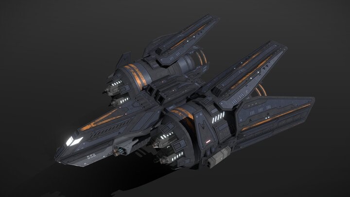 ArtStation - Scifi Heavy Fighter Bulldog