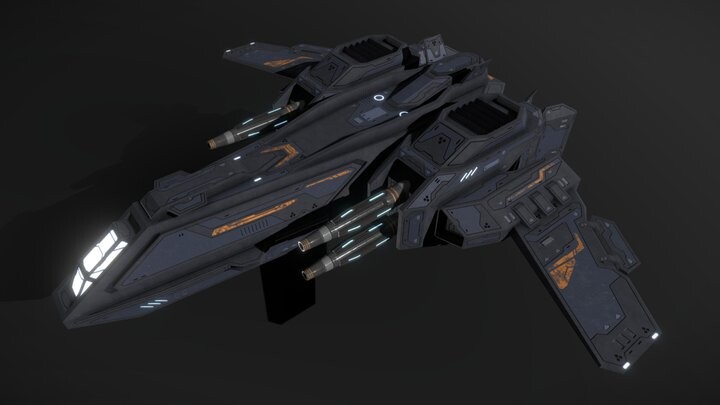 ArtStation - Scifi Fighter Hellstar