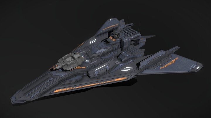 ArtStation - Scifi Frigate Outlaw