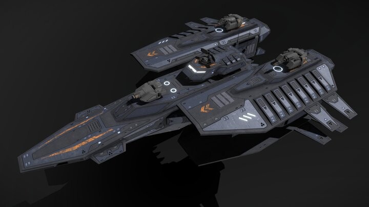 ArtStation - Scifi Frigate Stinger