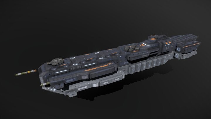 ArtStation - Scifi Torpedo Destroyer Catapult