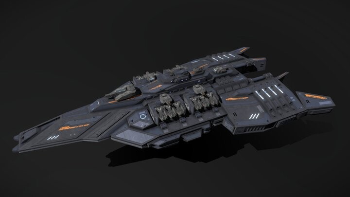 ArtStation - Scifi Destroyer Ironhammer